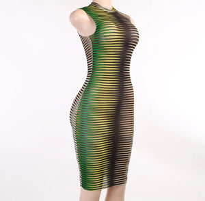 Mesh Bodycon Mini Dress