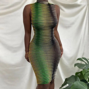 Mesh Bodycon Mini Dress